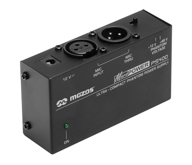 Mozos PS400 – kompaktowy zasilacz phantom 12V/48V - 1363953 - zdjęcie